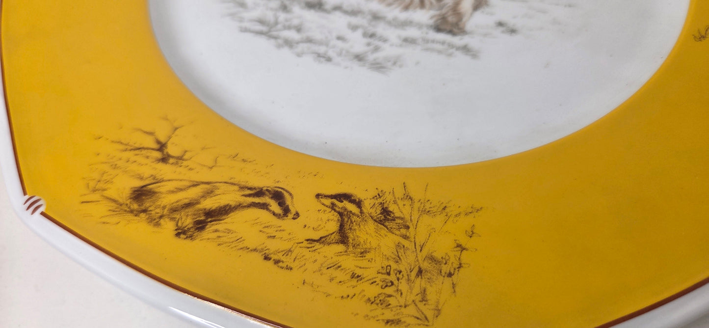 Assiette Hermès en Porcelaine "Sealyham Terrier "