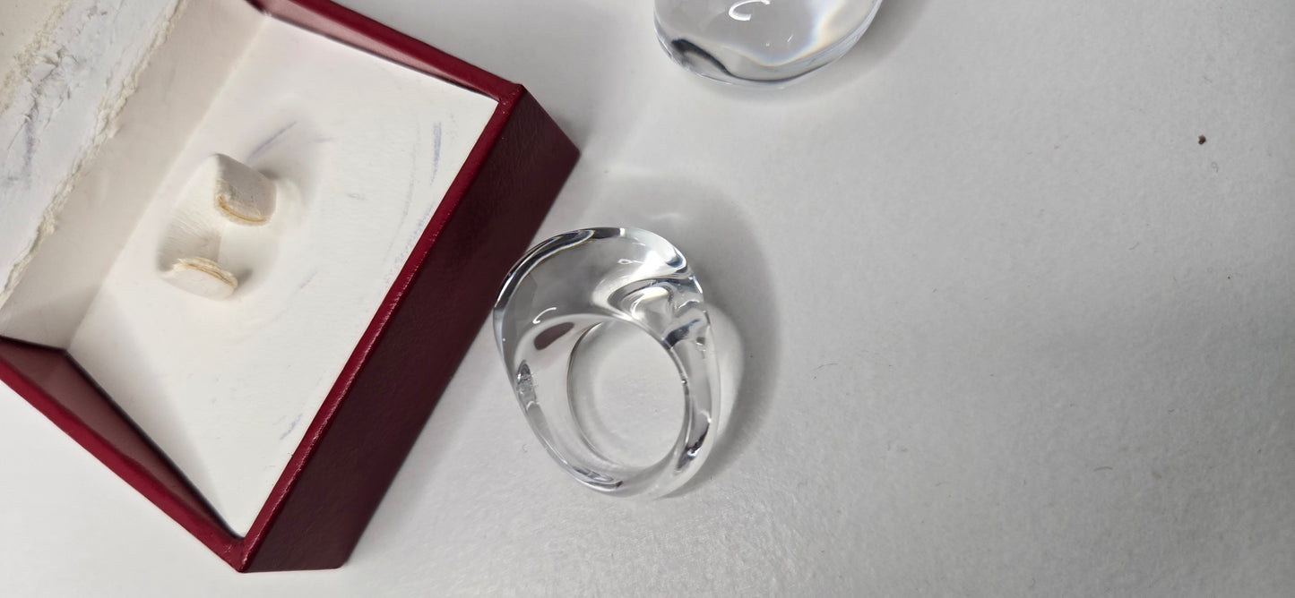 Baccarat Set Ring &Necklace (Pre worn)