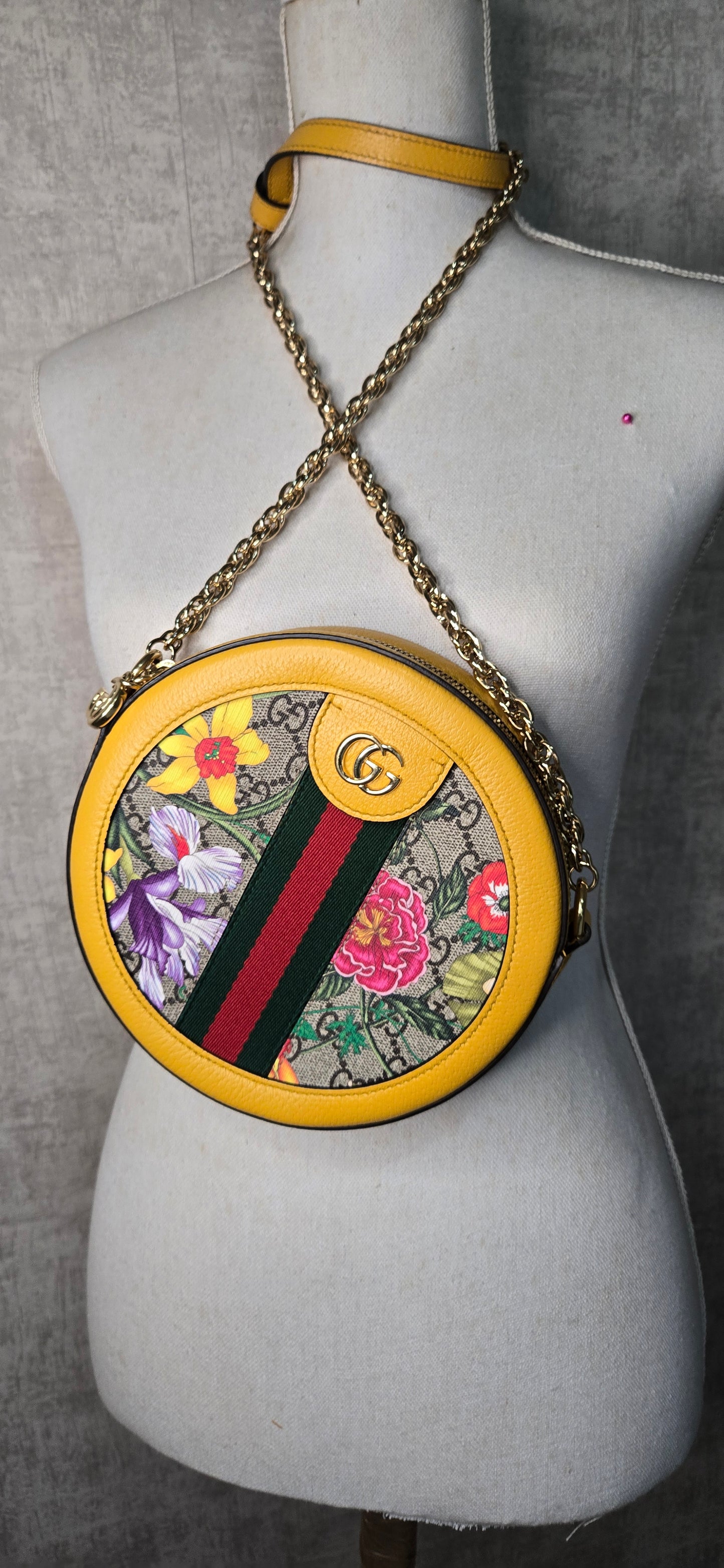 Gucci Ophidia Round Yellow