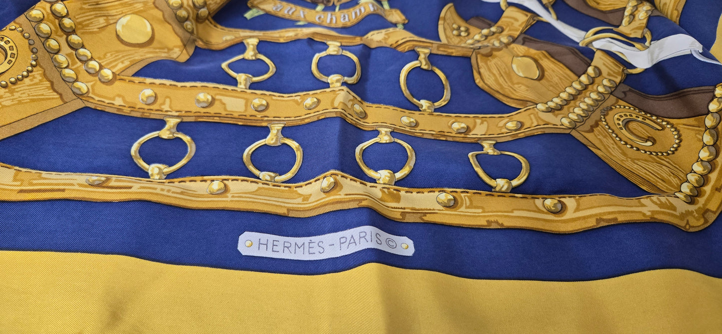 Hermès Carré Vintage "Aux Champs"