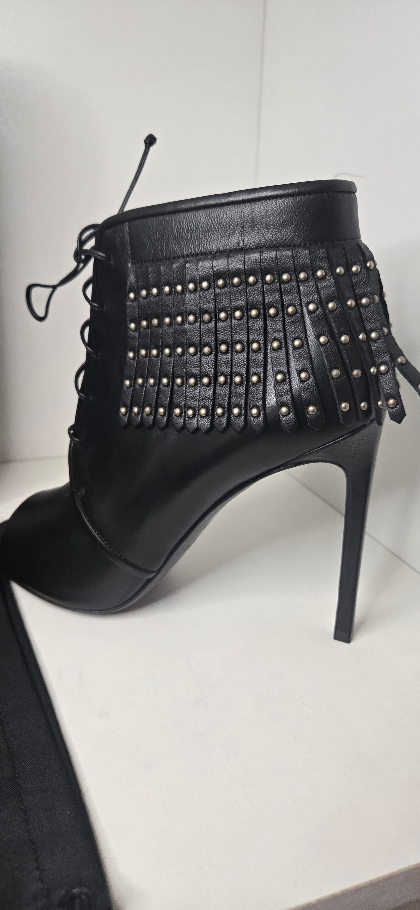 Saint Laurent "Jane Open Toes Boots" New.