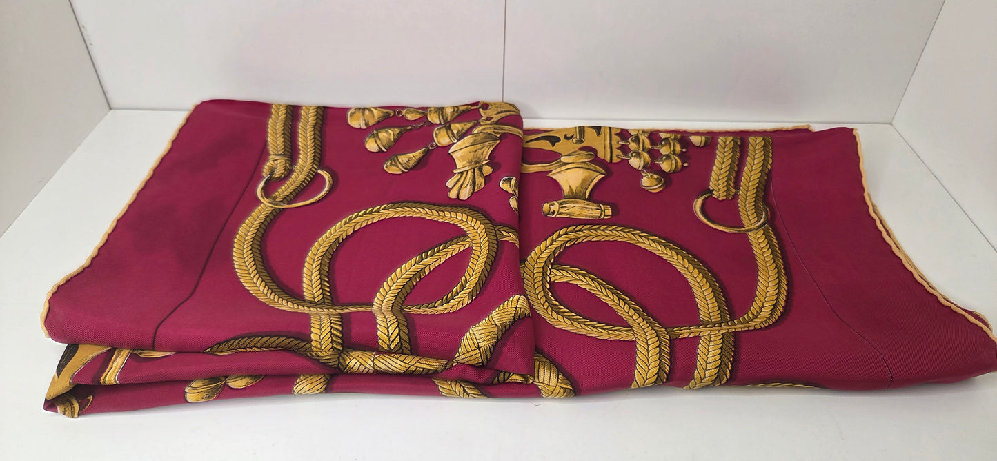 Carré Hermès en twill de soie "Palefroi "