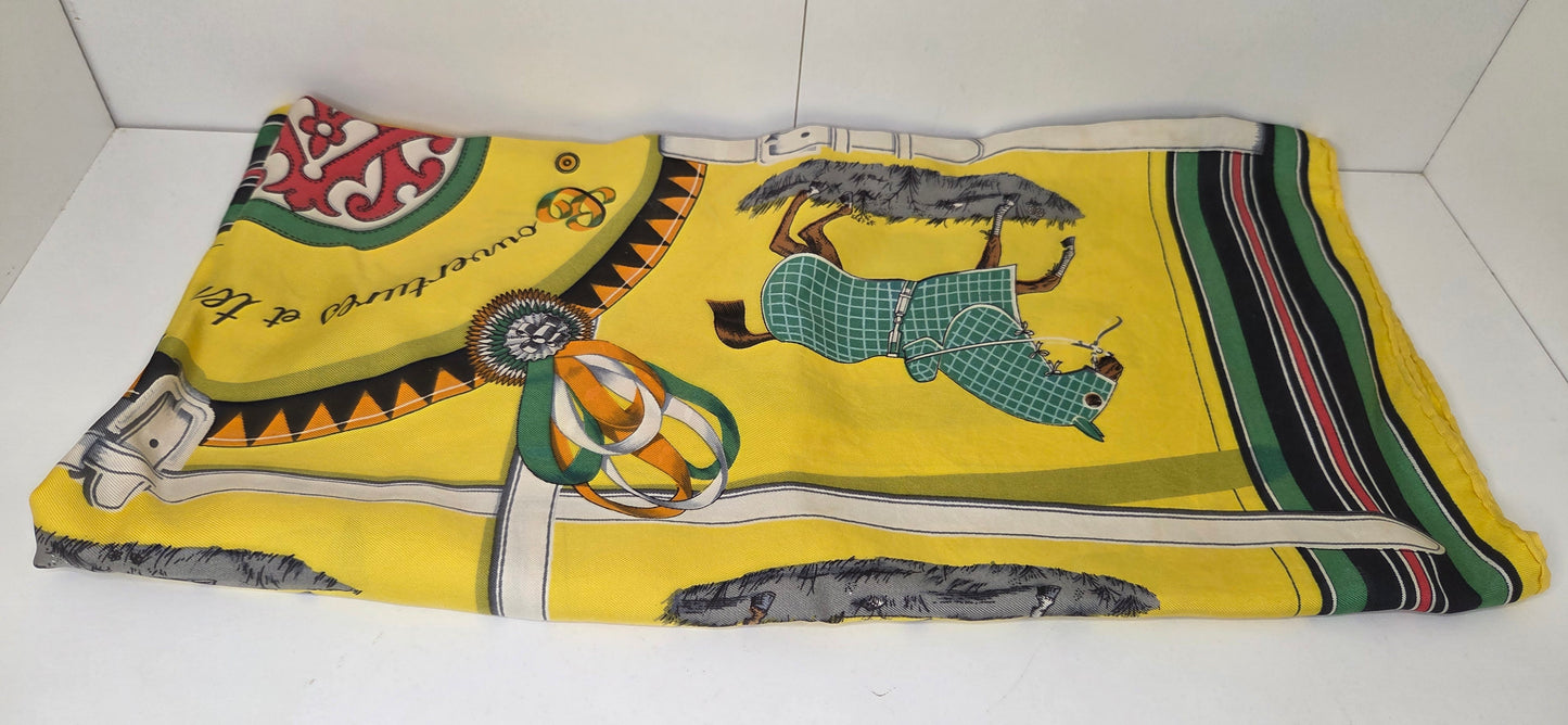 Carré Hermès en twill de "Couvertures et tenues de Jour "