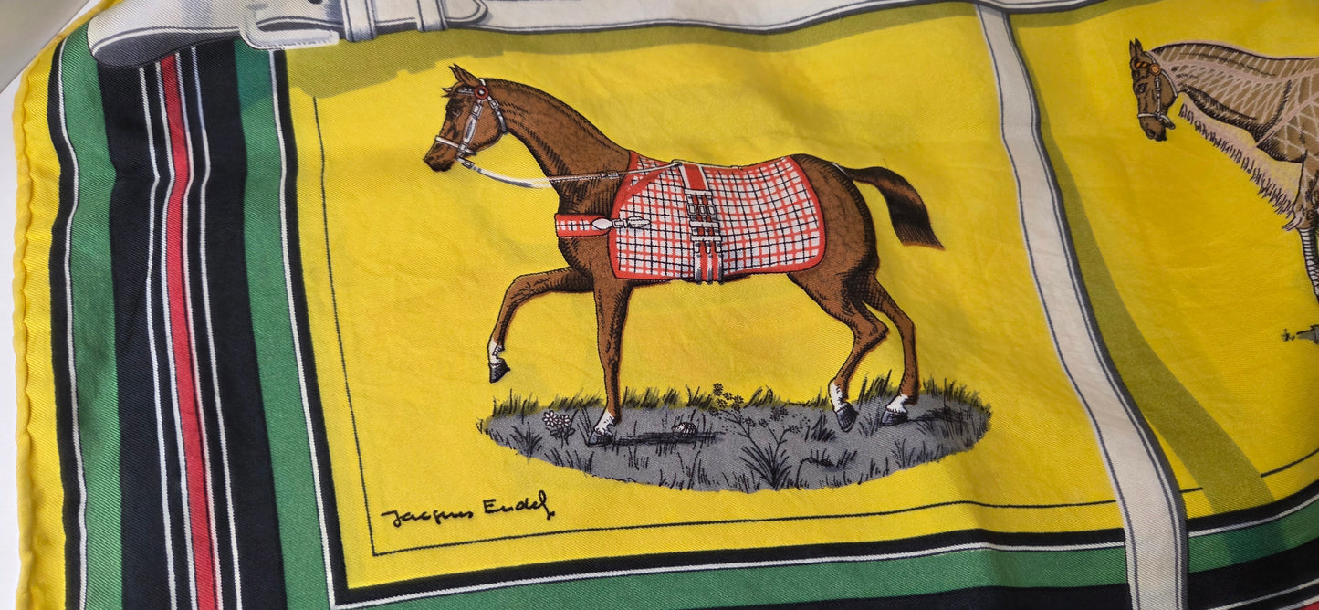 Carré Hermès en twill de "Couvertures et tenues de Jour "