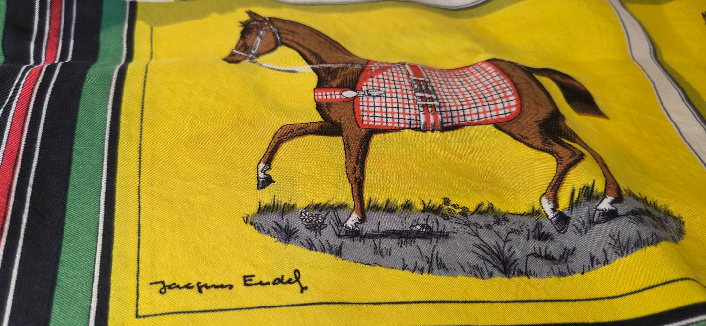 Carré Hermès en twill de "Couvertures et tenues de Jour "