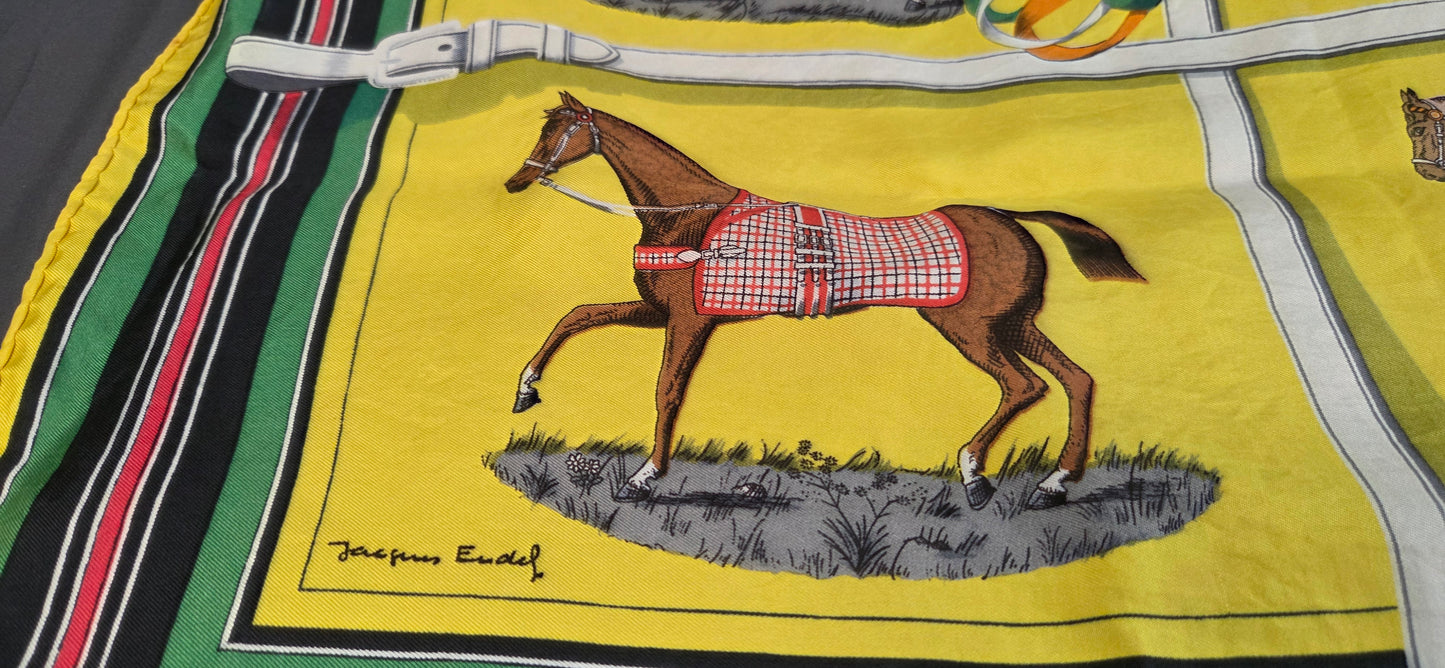 Carré Hermès en twill de "Couvertures et tenues de Jour "