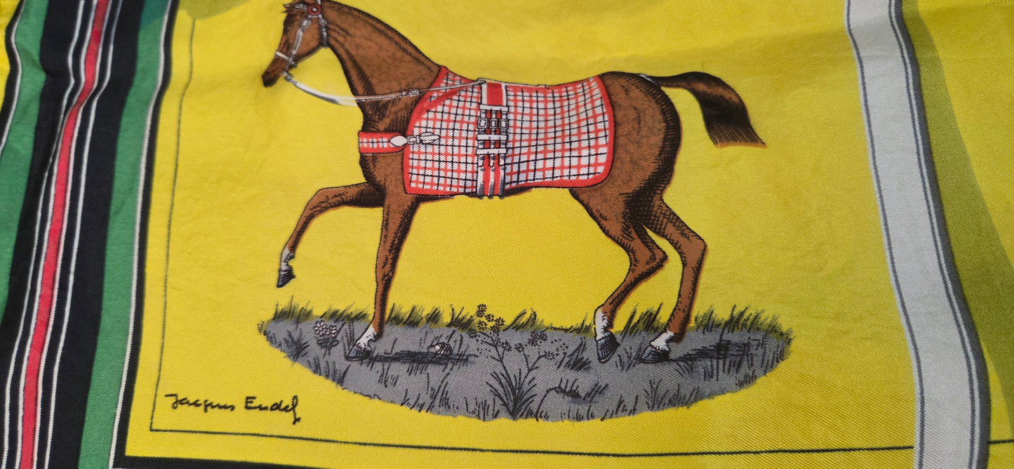 Carré Hermès en twill de "Couvertures et tenues de Jour "