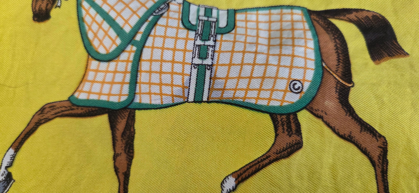 Carré Hermès en twill de "Couvertures et tenues de Jour "