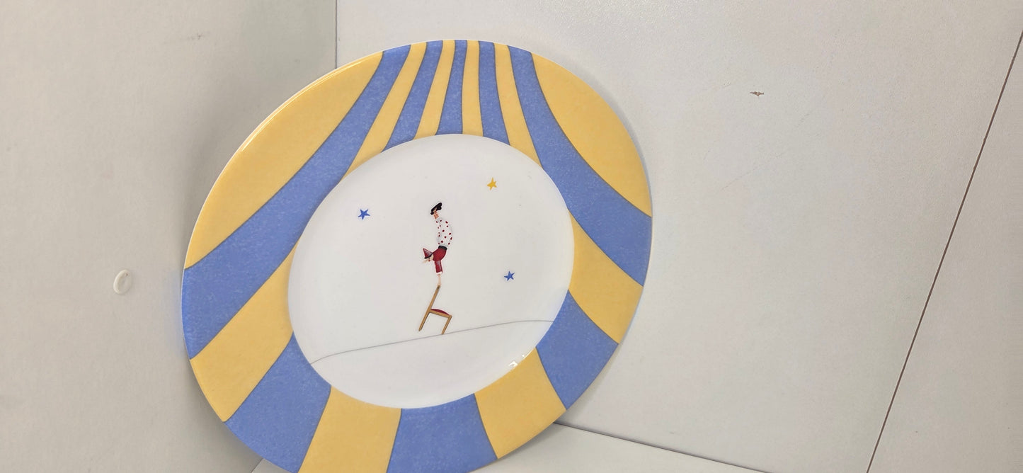 Hermès Paris Plate "Circus Funambule "