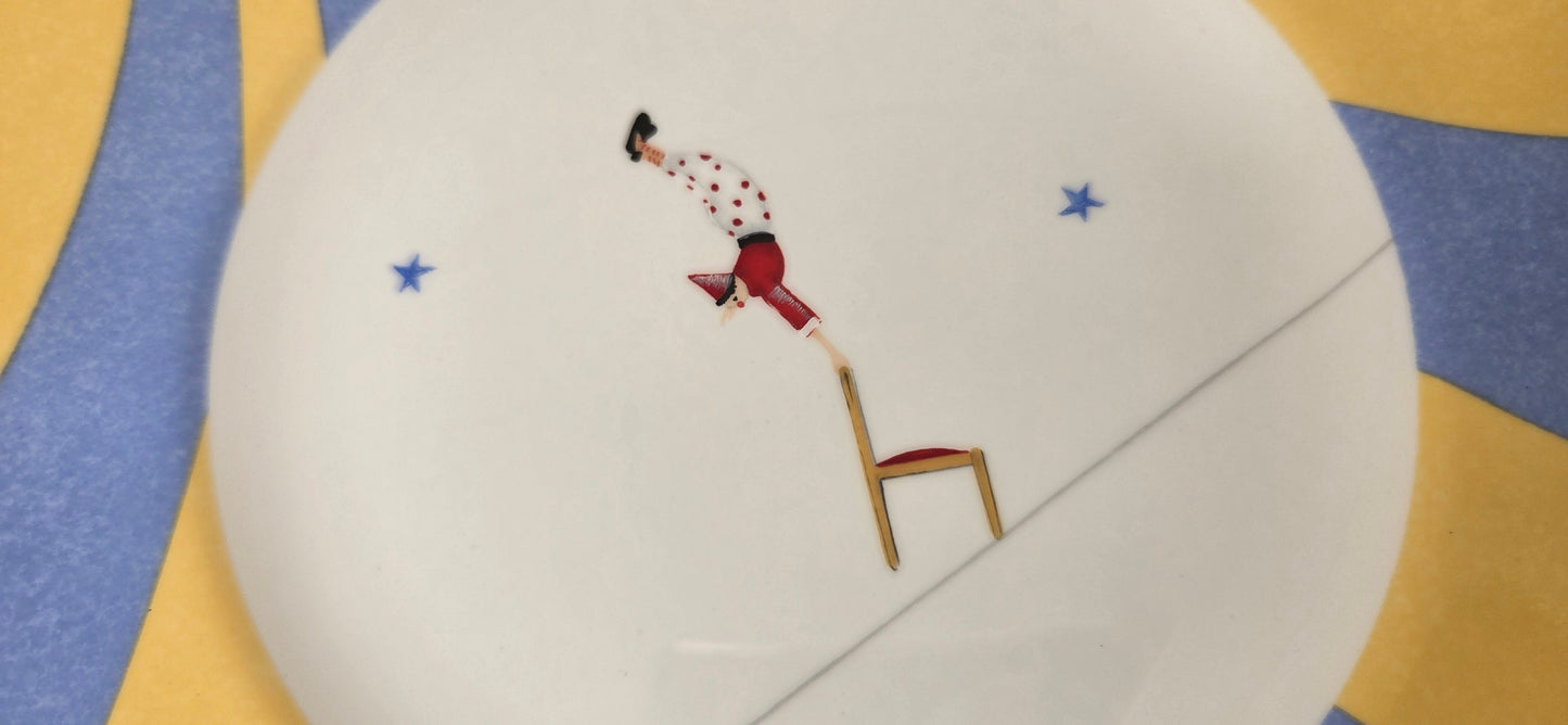 Hermès Paris Plate "Circus Funambule "