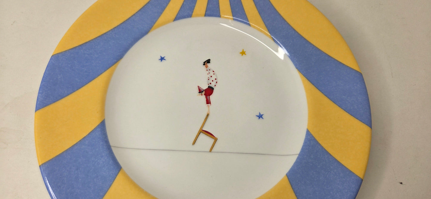 Hermès Paris Plate "Circus Funambule "
