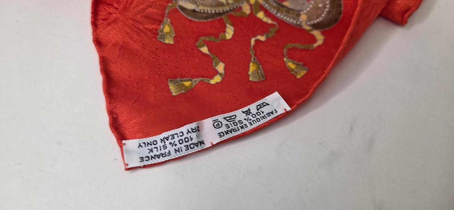 Carré Hermès en twill de "Les Fêtes du Roi Soleil "