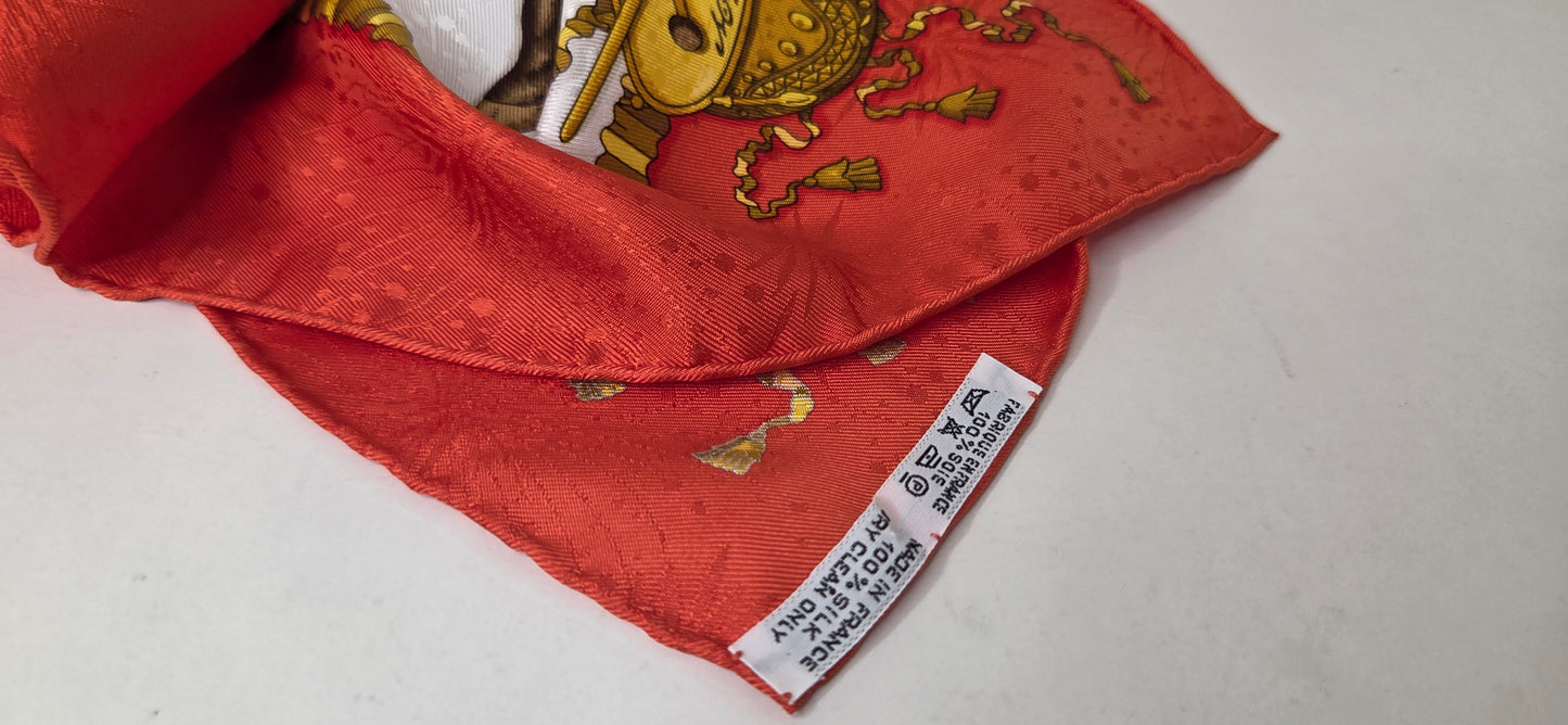 Carré Hermès en twill de "Les Fêtes du Roi Soleil "