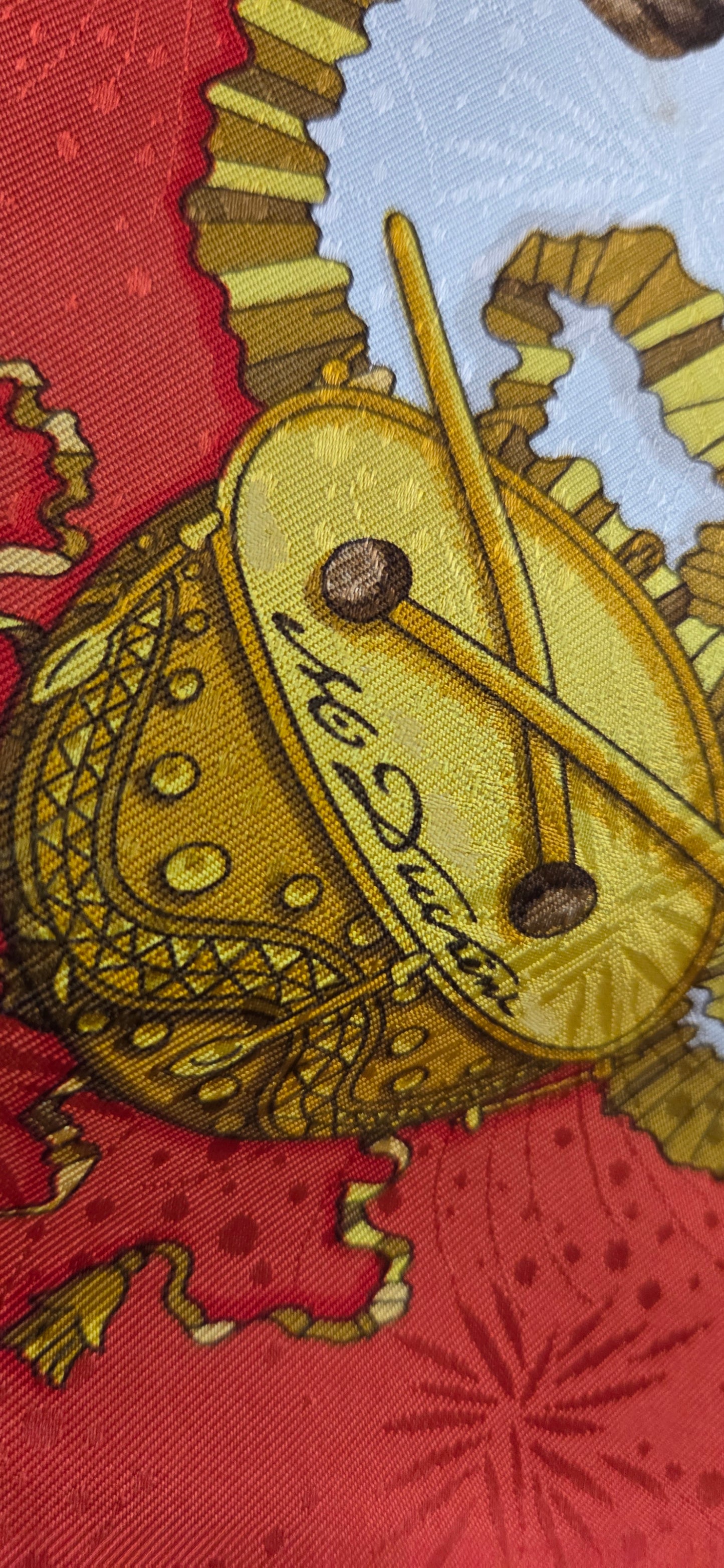 Carré Hermès en twill de "Les Fêtes du Roi Soleil "