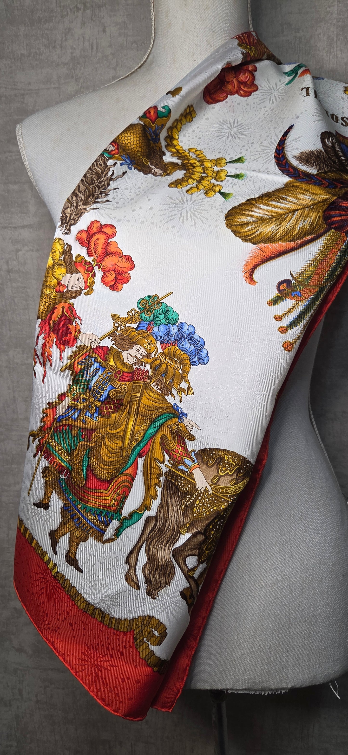 Carré Hermès en twill de "Les Fêtes du Roi Soleil "