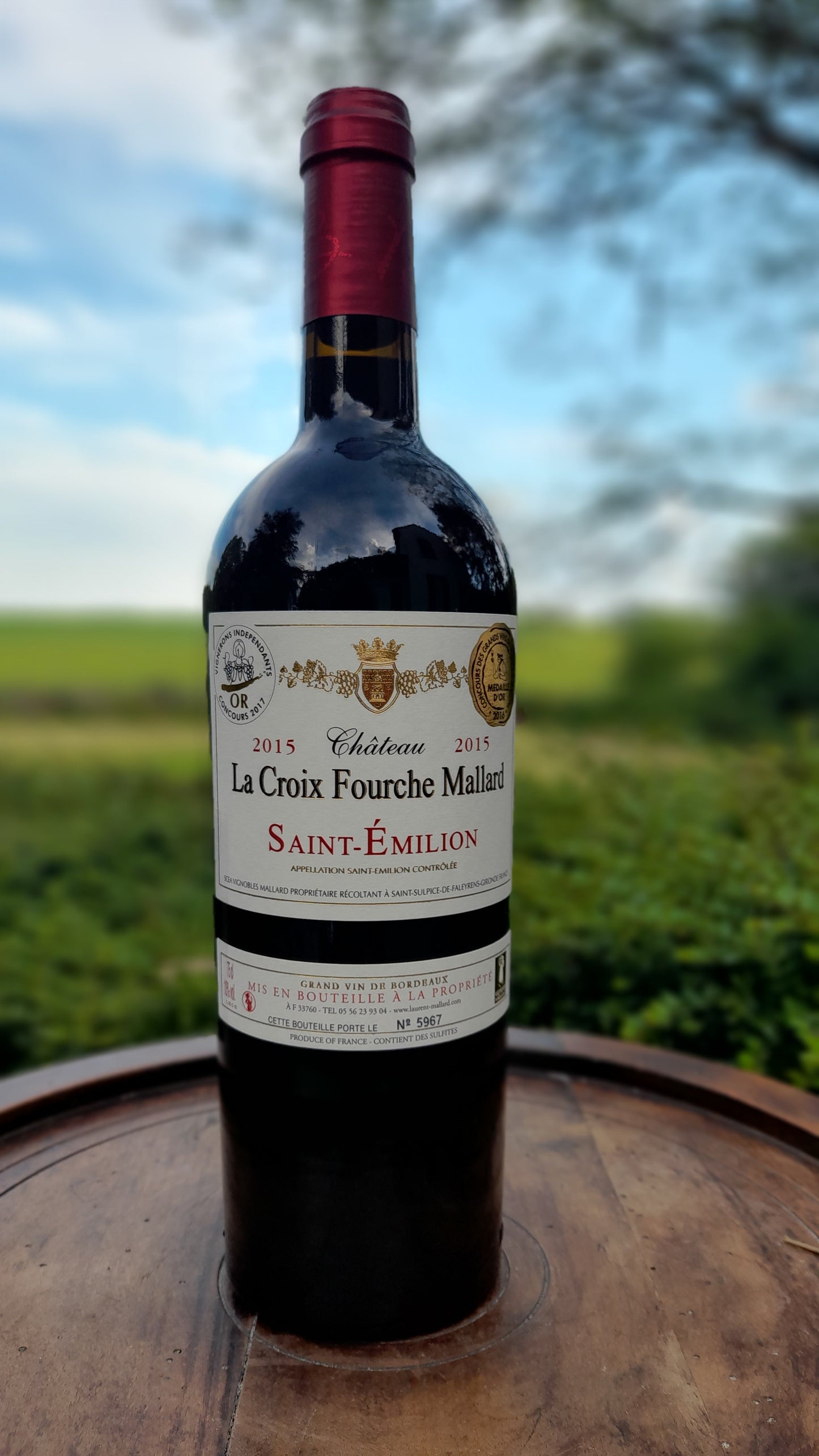 Saint-Emilion Château La Croix Fourche Mallard 2015