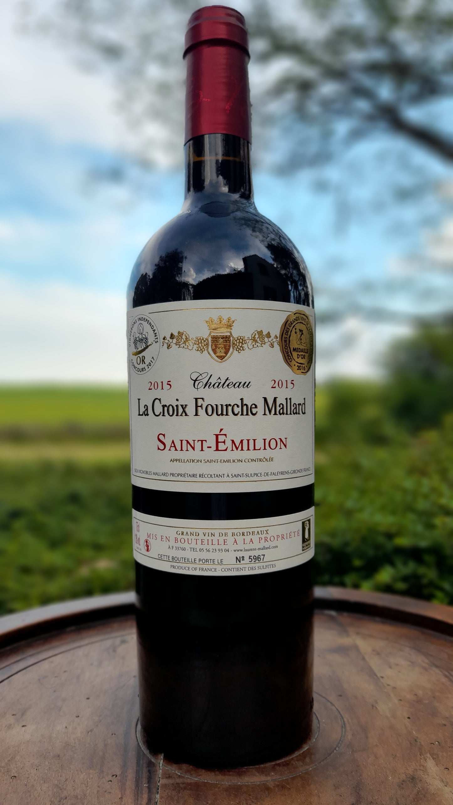 Saint-Emilion Château La Croix Fourche Mallard 2015