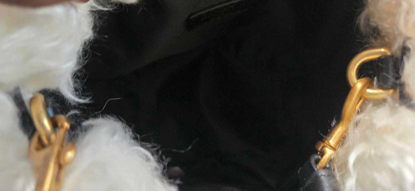 Moschino Couture Furry Purse