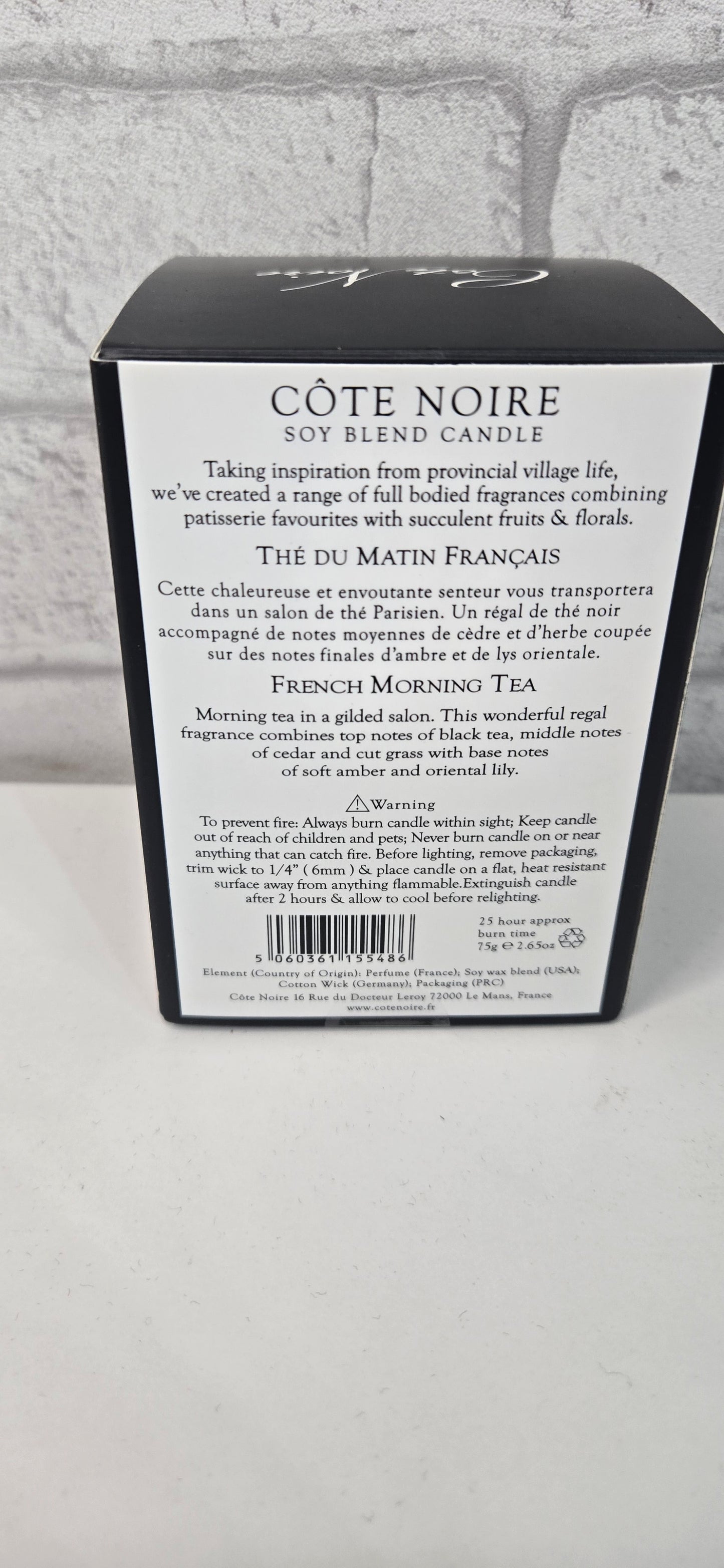 Candle Côte Noire "The du Matin"