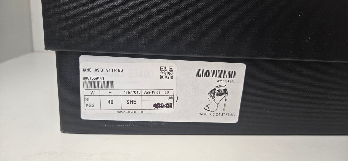 Saint Laurent "Jane Open Toes Boots" New.