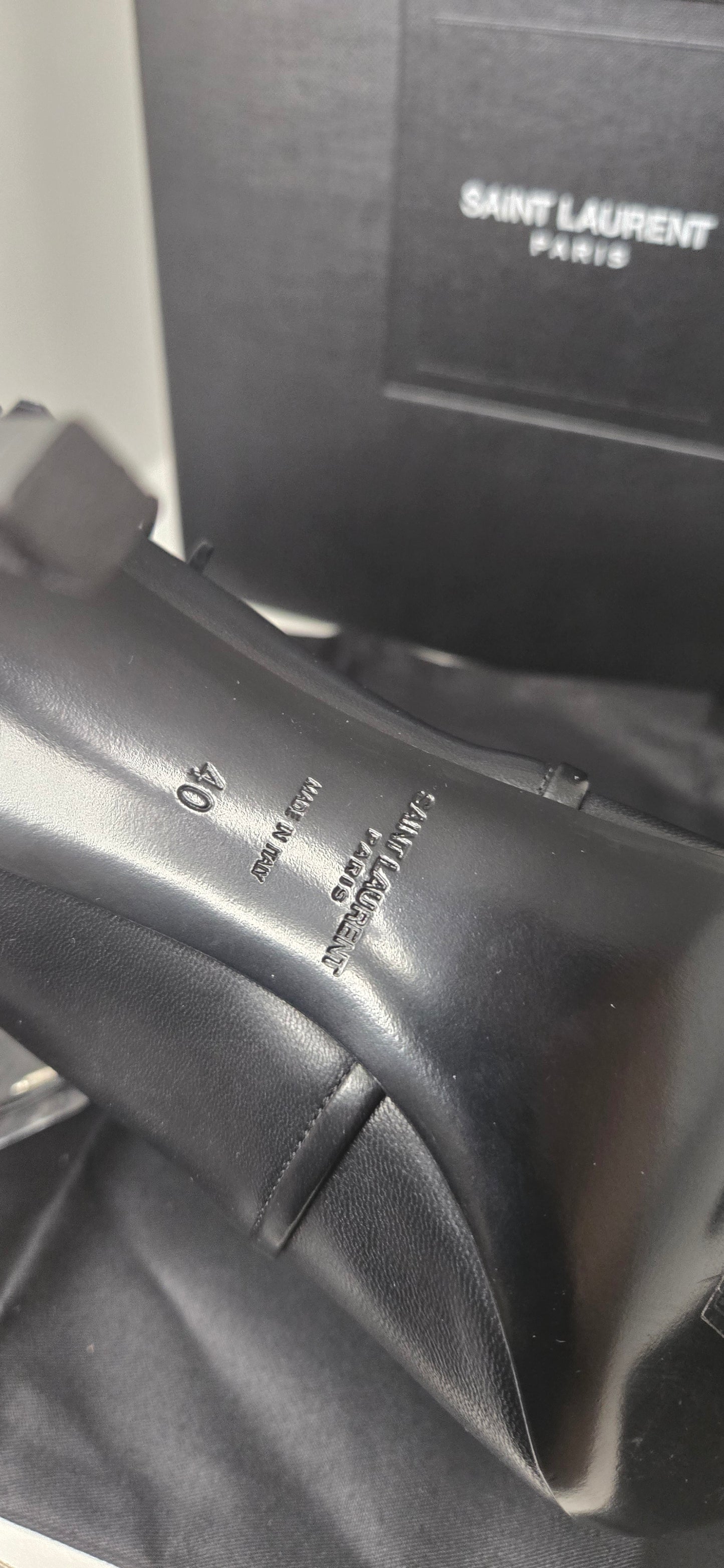 Saint Laurent "Jane Open Toes Boots" New.
