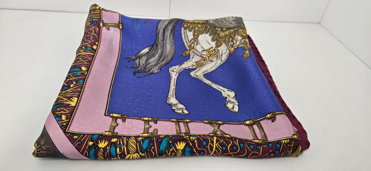 Carré/Scarf Hermès "Feux D'artifice 1987" silk/soie 90cm