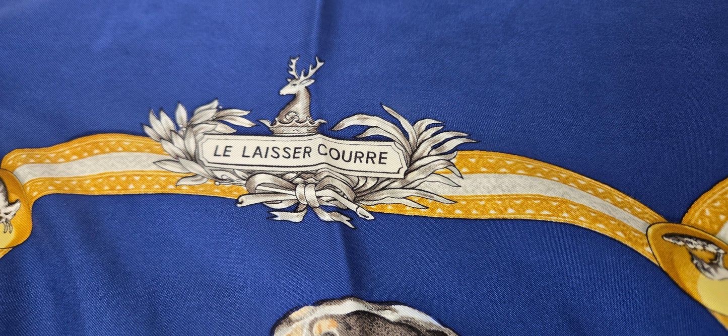 Carré Hermès "Le Laisser Courre " par J. De Fougerolles