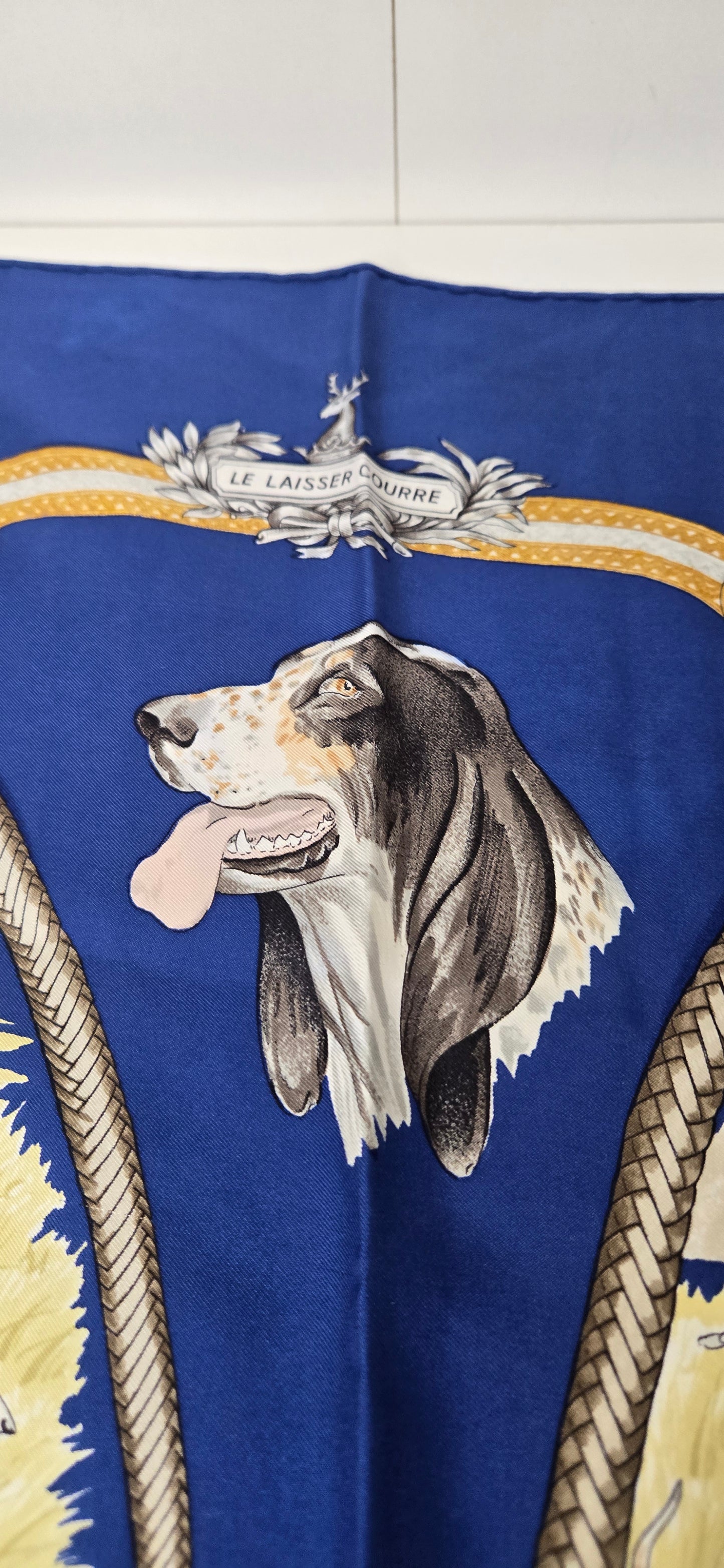 Carré Hermès "Le Laisser Courre " par J. De Fougerolles