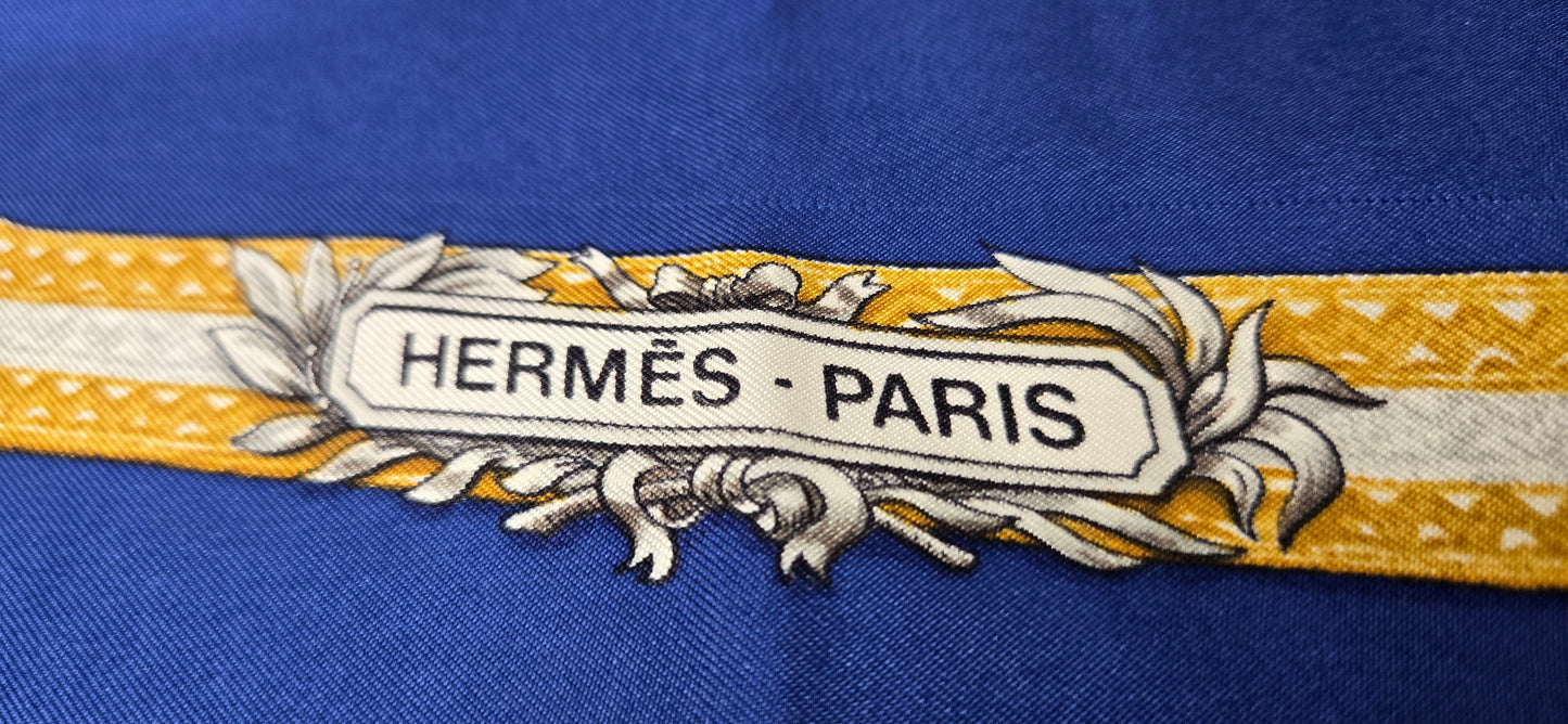 Carré Hermès "Le Laisser Courre " par J. De Fougerolles