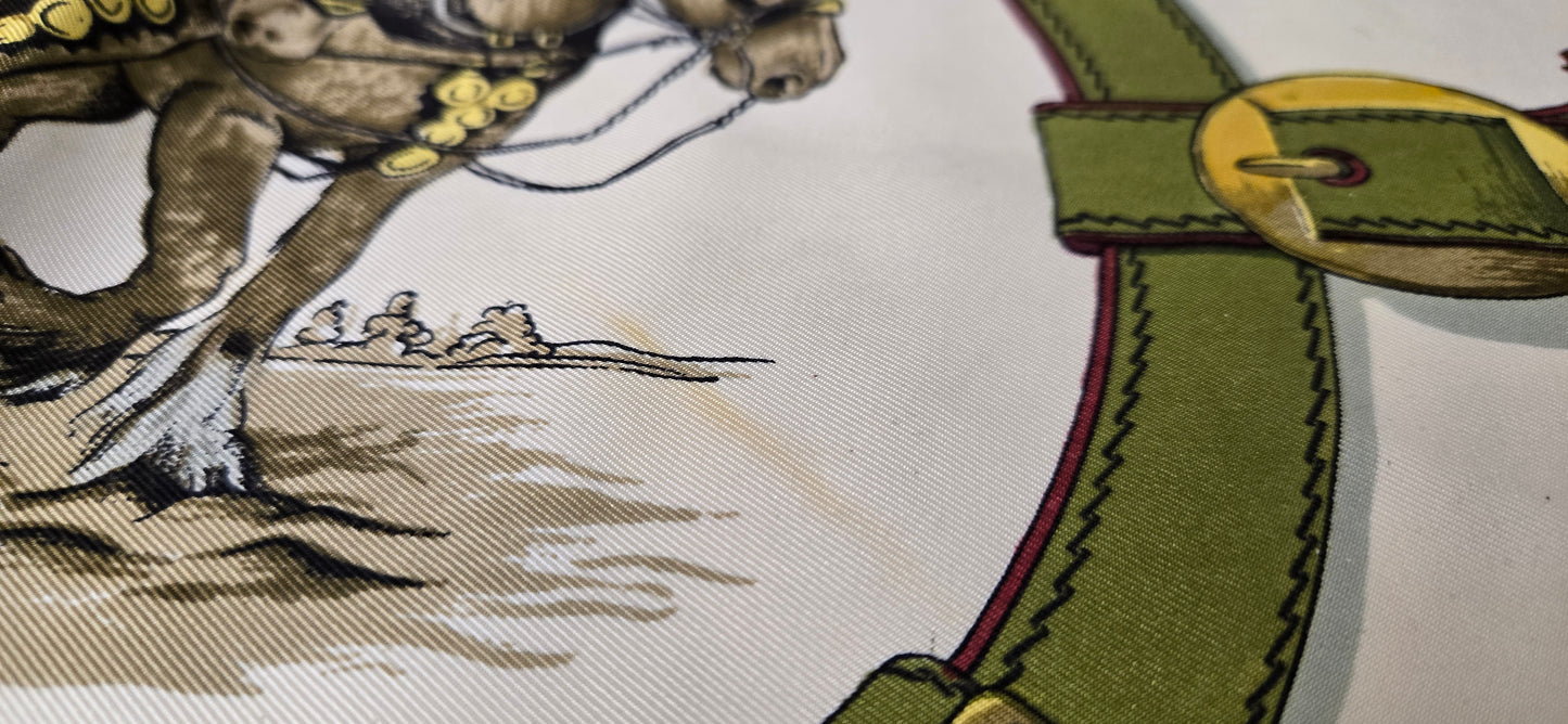 Carré Hermès "Cuivreries " Silk by F. De la Perriere