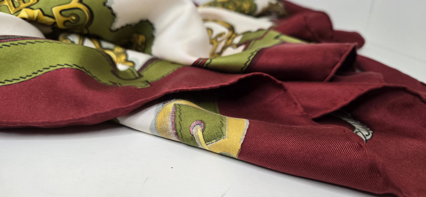 Carré Hermès "Cuivreries " Silk by F. De la Perriere
