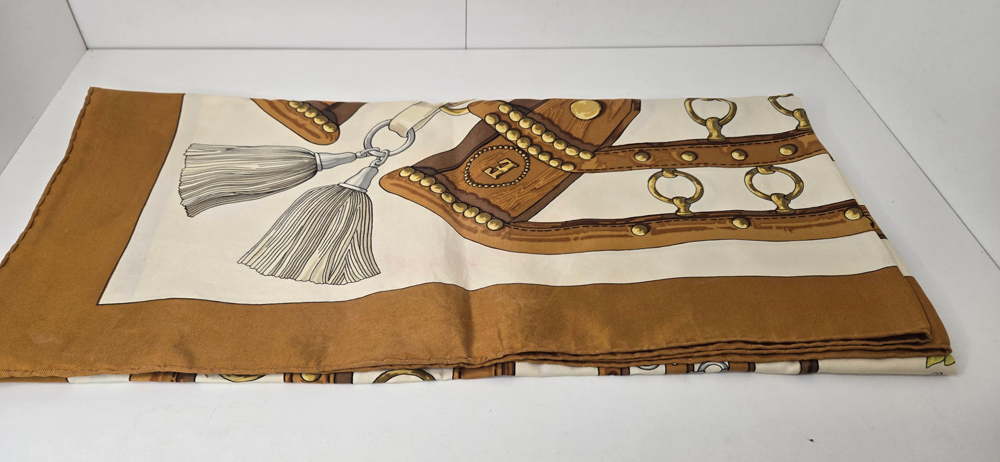 Carré Hermès "Aux Champs" 90cm