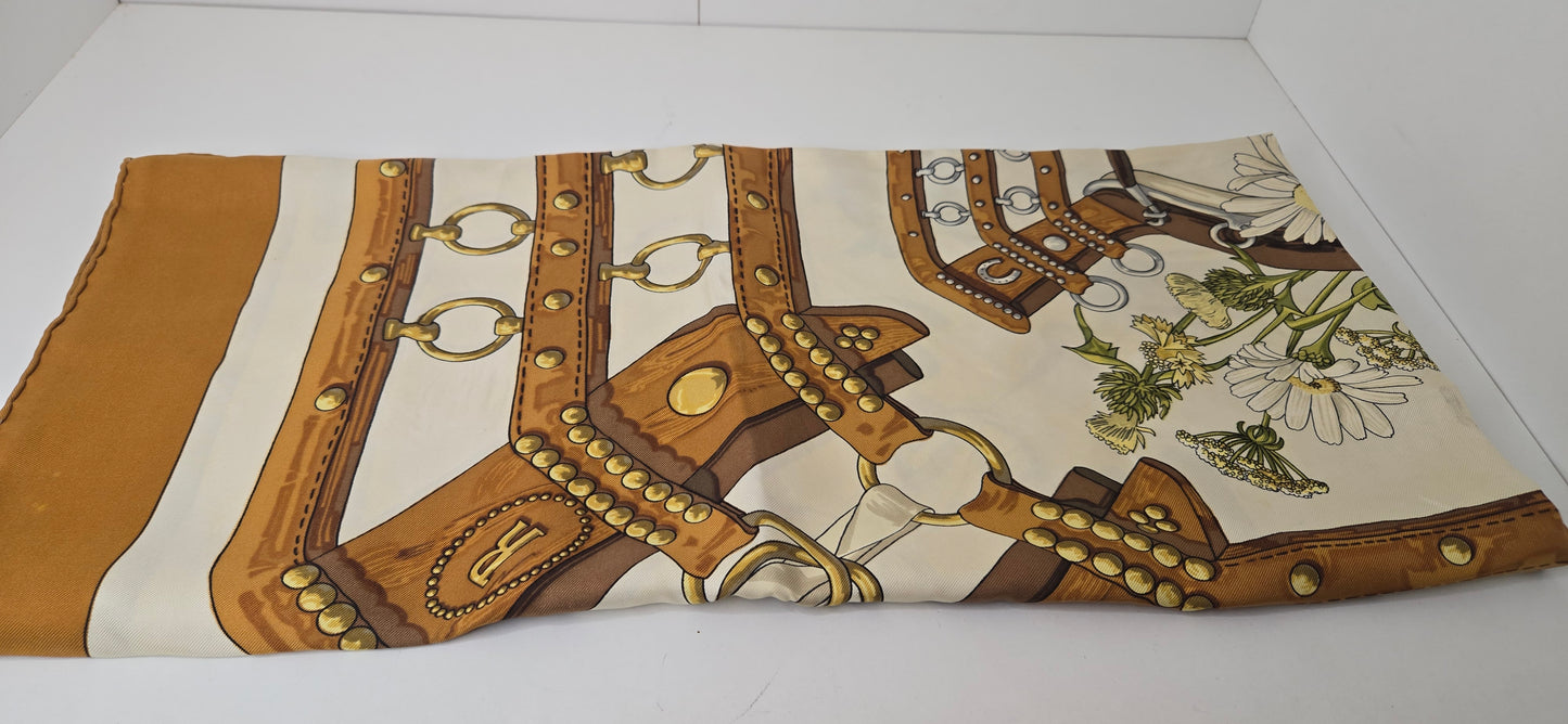 Carré Hermès "Aux Champs" 90cm