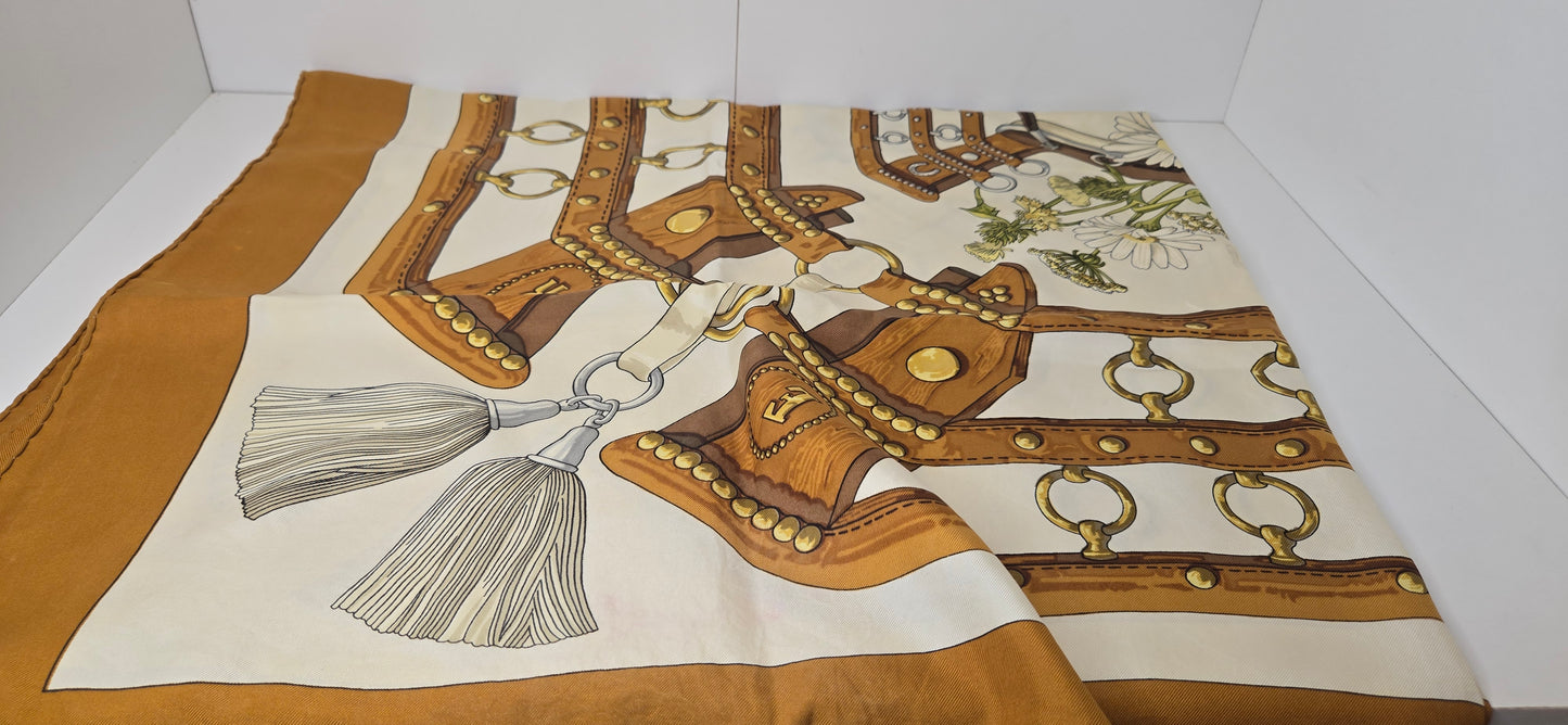 Carré Hermès "Aux Champs" 90cm