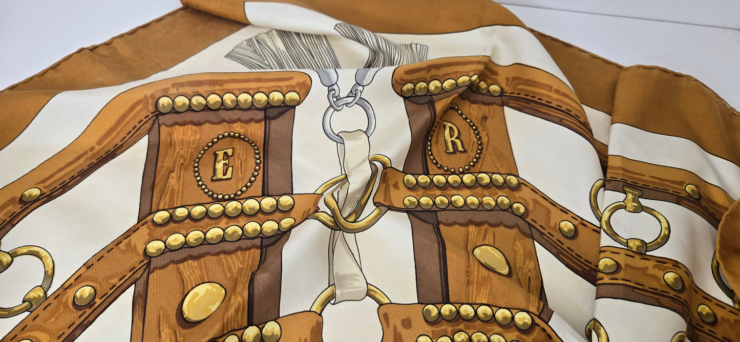 Carré Hermès "Aux Champs" 90cm