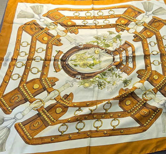 Carré Hermès "Aux Champs" 90cm