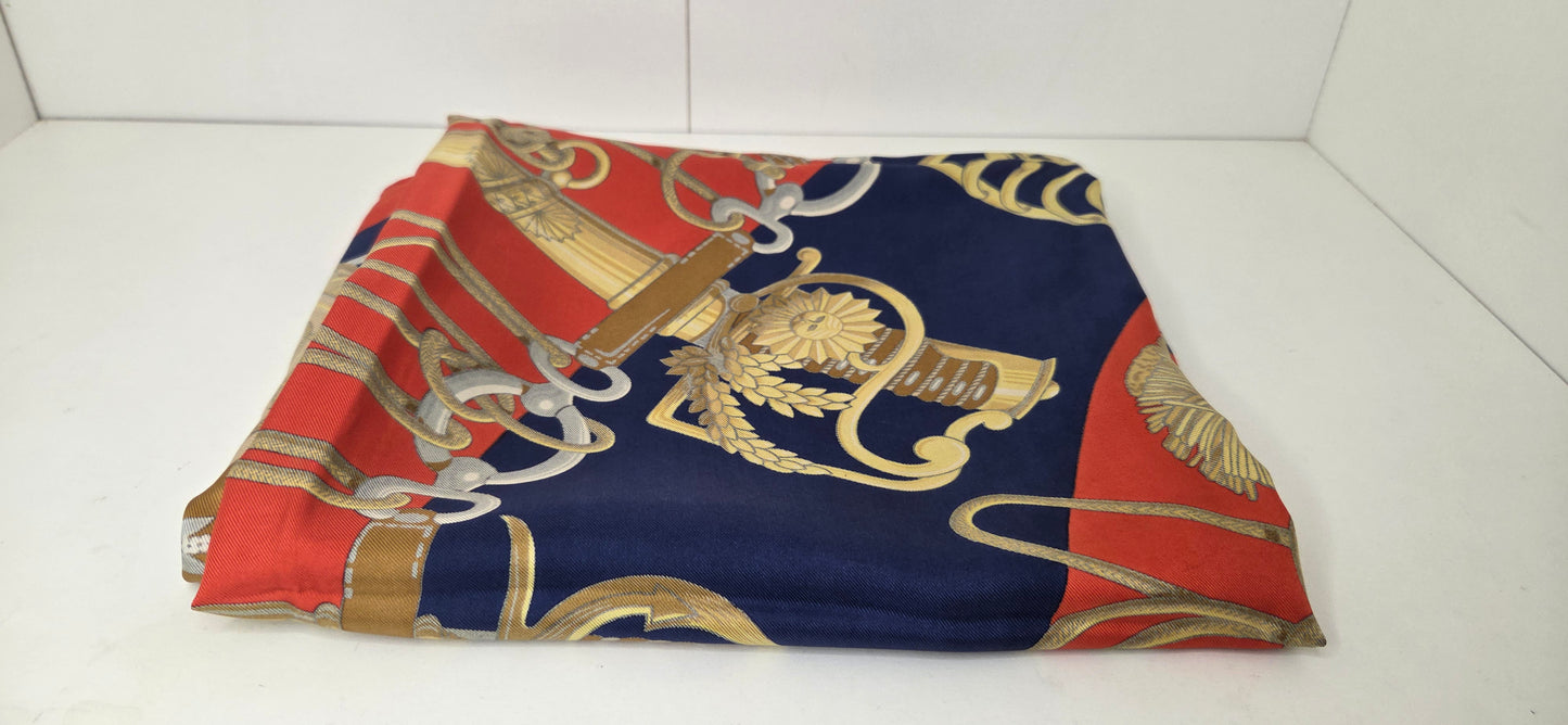 Carré Hermès en twill de soie "Cliquetis "