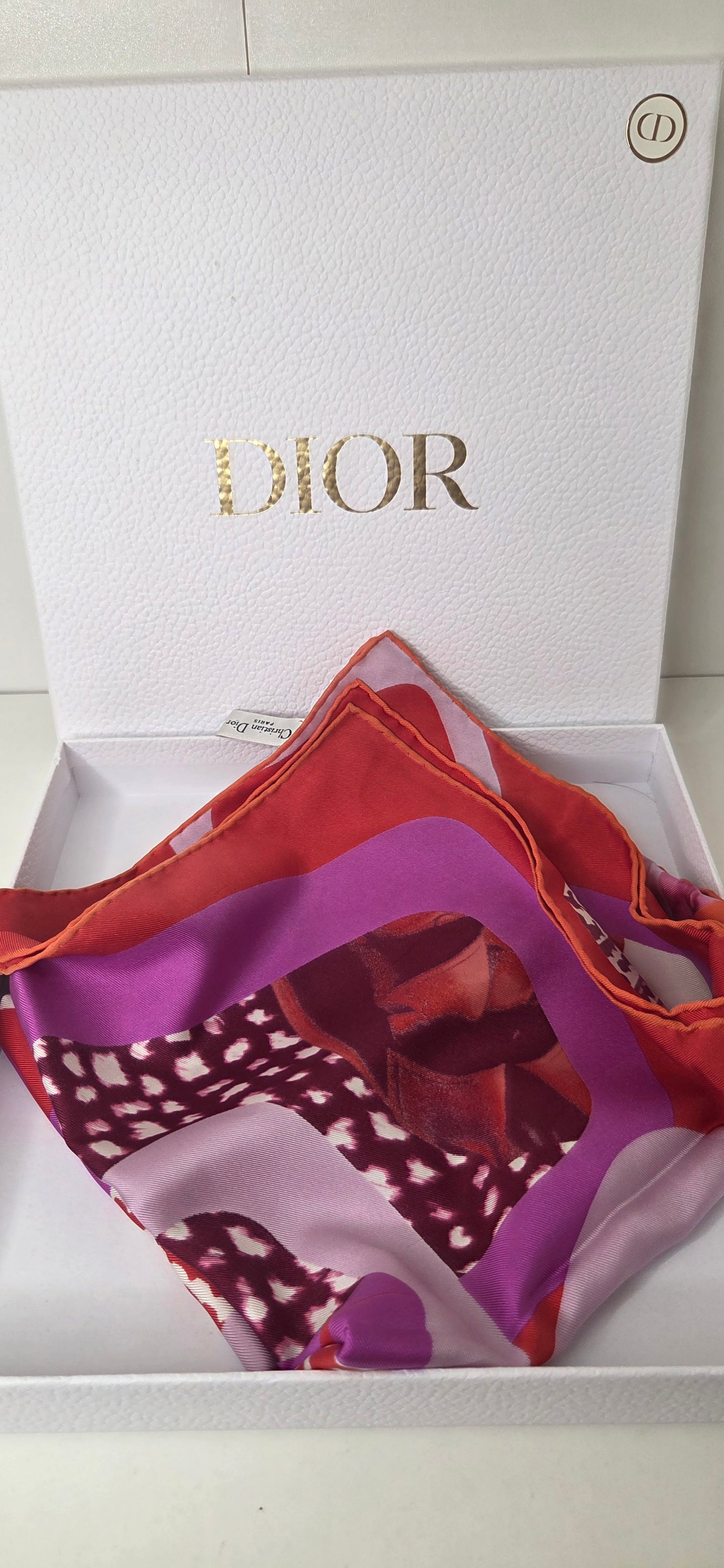 Christian Dior Carré en silk de soie