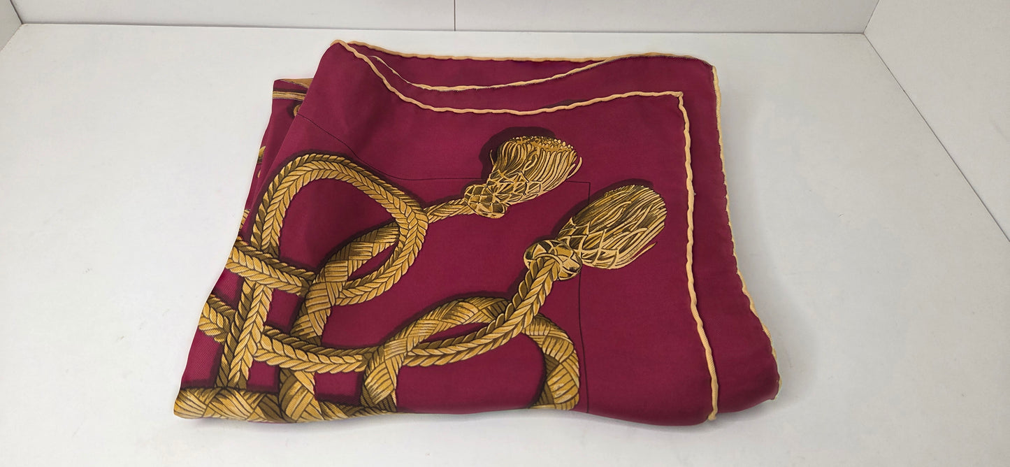 Carré Hermès en twill de soie "Palefroi "
