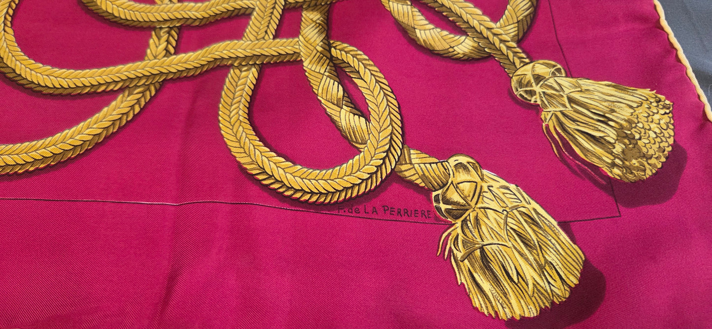Carré Hermès en twill de soie "Palefroi "