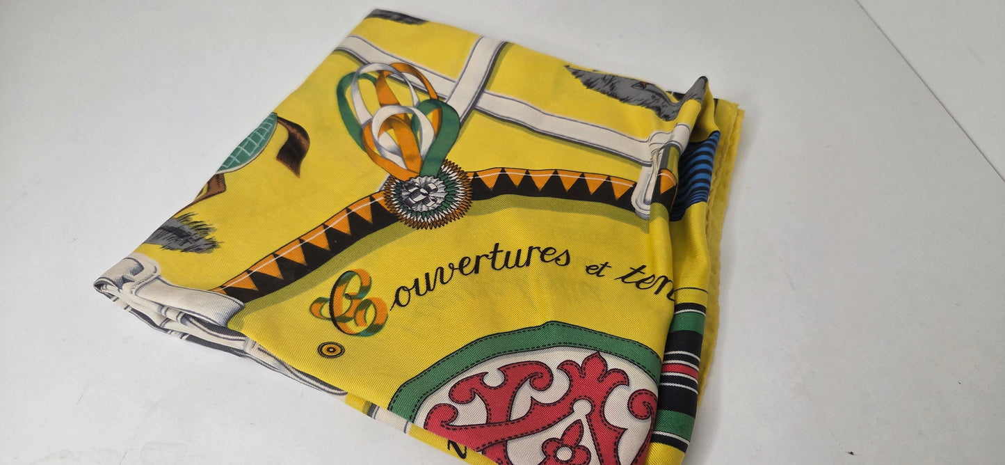 Carré Hermès en twill de "Couvertures et tenues de Jour "
