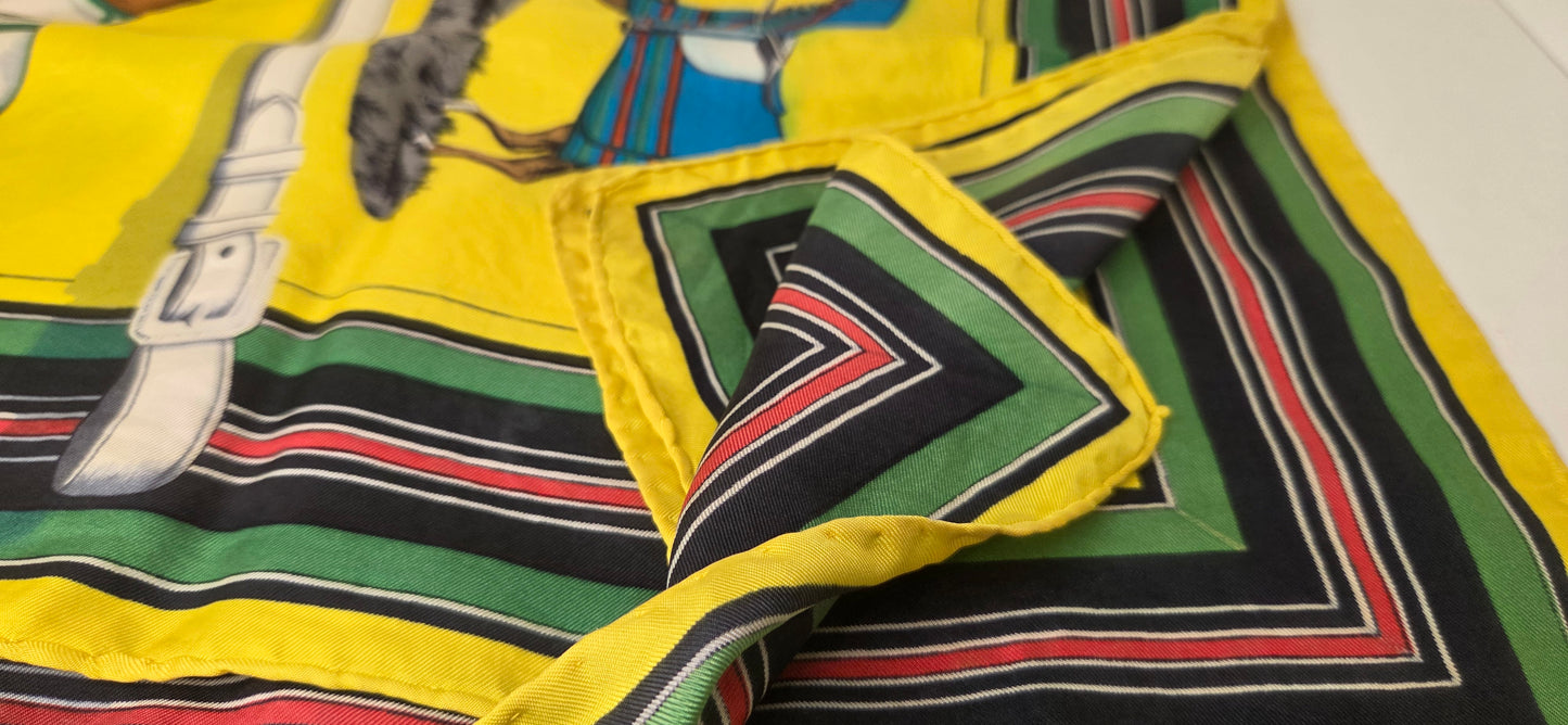 Carré Hermès en twill de "Couvertures et tenues de Jour "