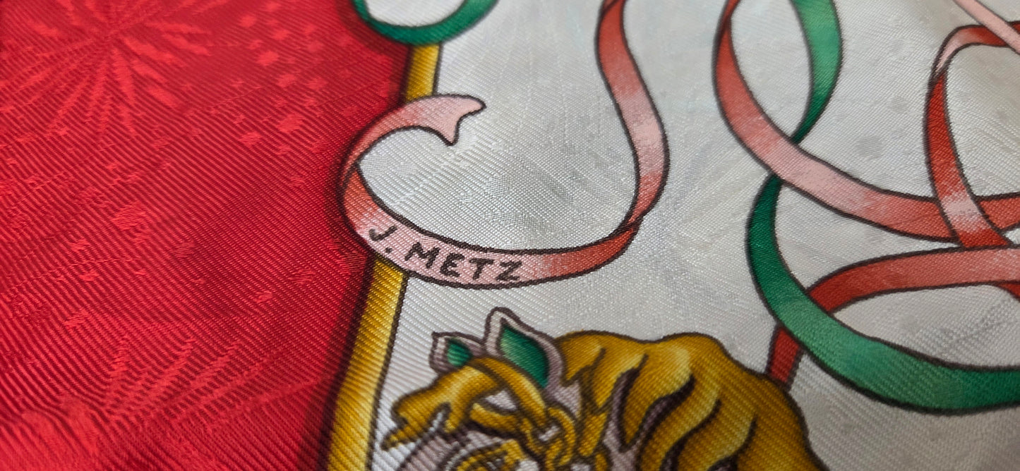 Carré Hermès en twill de soie "Luna Park "