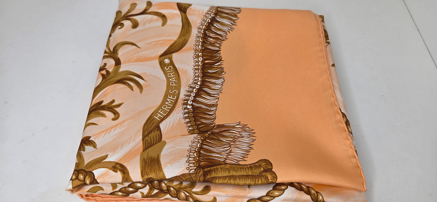 Carré Hermès en twill de soie "Fripon"