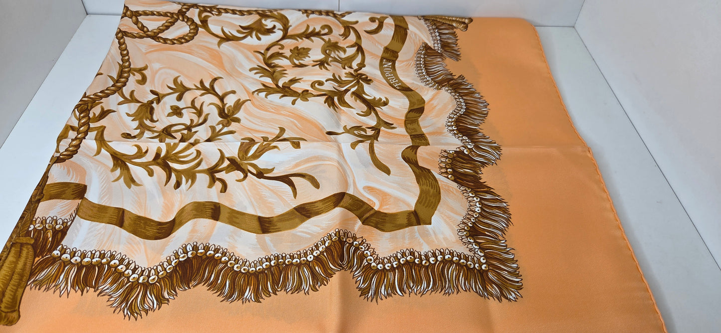 Carré Hermès en twill de soie "Fripon"