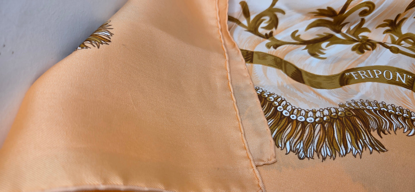 Carré Hermès en twill de soie "Fripon"