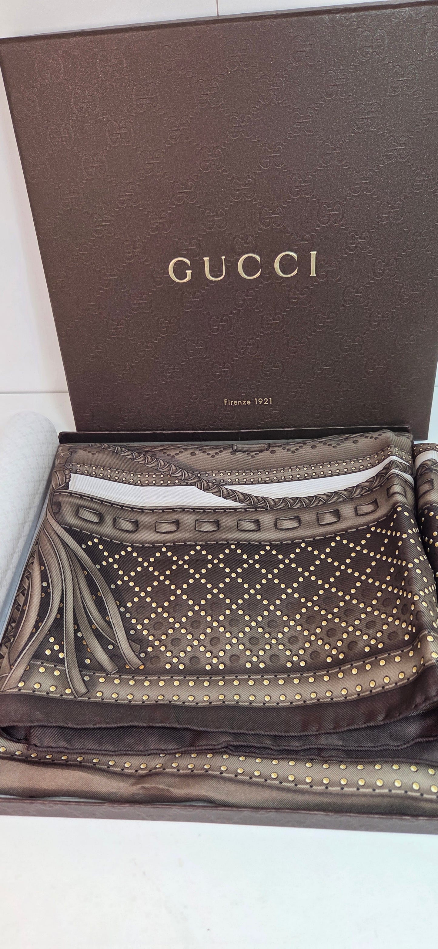Carré  Gucci En Twill De Soie