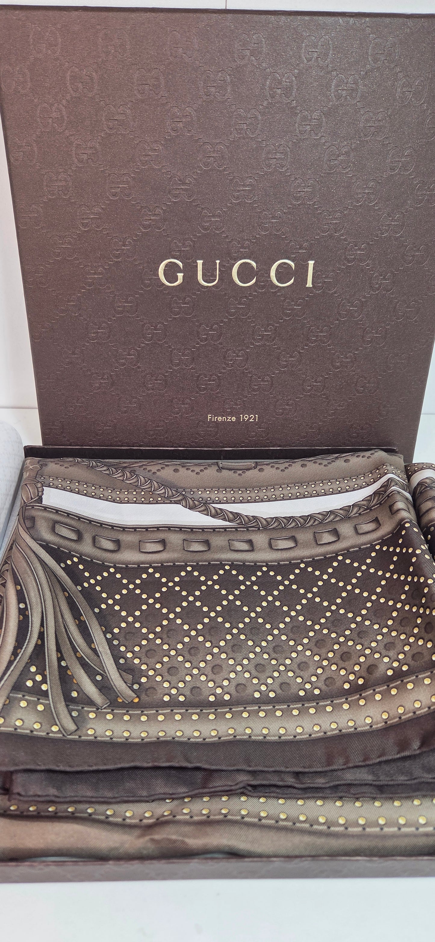 Carré  Gucci En Twill De Soie