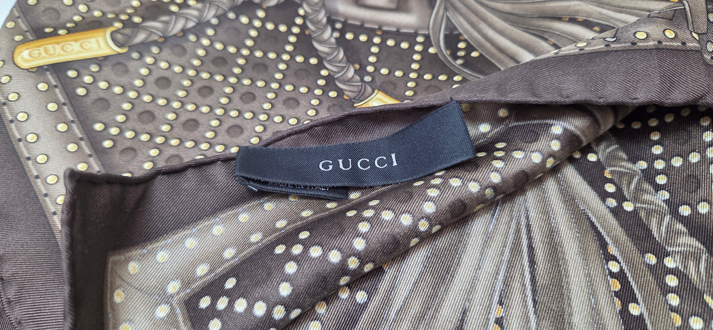 Carré  Gucci En Twill De Soie
