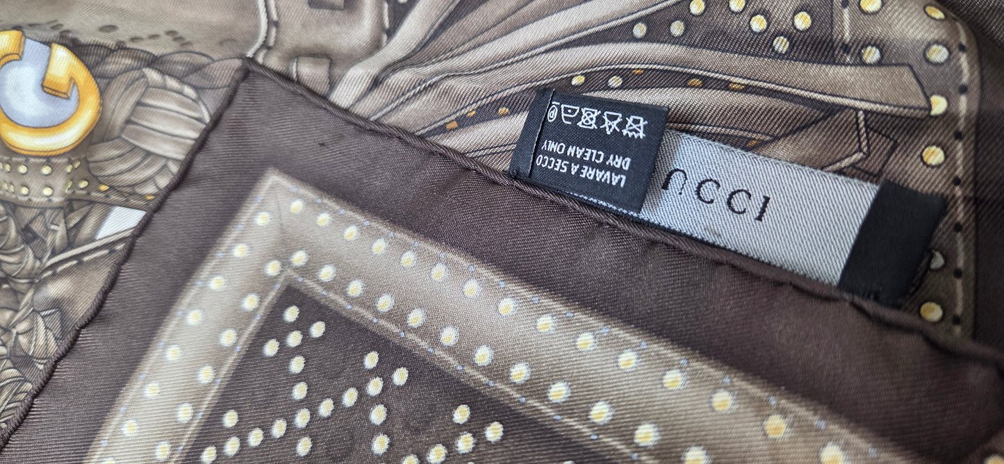 Carré  Gucci En Twill De Soie